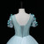 Light Green Tulle Appliques Beading Quinceanera Dress