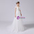 White Tulle Lace Cap Sleeve Wedding Dress