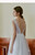 White Tulle Lace Beading V-neck Wedding Dress