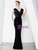 Black Mermaid Sequins V-neck Tassel Mother Of The Bride Dress