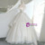 White Tulle Off the Shoulder Beading Wedding Dress