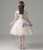 White Sequins Short Sleeve Flower Girl Dress