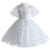 White Tulle Sequins Short Sleeve Flwoer Girl Dress