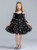 Black Tulle Straps Star Sequins Flower Girl Dress