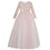Pink Tulle Sequins Long Sleeve Flower Girl Dress
