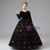 Black Tulle Sequins Long Sleeve Flower Girl Dress