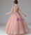 Pink Tulle Beading Sequins Flower Girl Dress