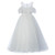 White Tulle Sequins Flower Girl Dress