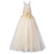 Champagne Tulle Beading Flower Girl Dress