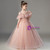 Pink Tulle Sequins Beading Flower Girl Dress