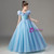 Blue Tulle Butterfly Princess Flower Girl Dress