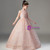 Pink Ball Gown Sequins Beading Flower Girl Dress