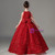 Red Ball Gown Sequins Beading Flower Girl Dress