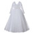 White Tulle Sequins Long Sleeve Flower Girl Dress