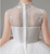 White Tulle Sequins High Neck Flower Girl Dress