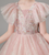 Pink Tulle Sequins V-neck Flower Girl Dress