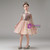 Pink Tulle Sequins Long Sleeve Short Flower Girl Dress