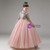 Pink Sequins Long Sleeve Flower Girl Dress