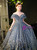 Ball Gown Blue Sequins Flower Girl Dress