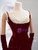 Burgundy Sequins Straps Beading Prom Dress