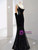 Black Mermaid Straps Sequins Prom Dress