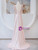 Sexy Pink Mermaid Straps Prom Dress