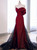Black tulle off-the-shoulder prom dress with bow front view