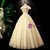 Champagne Tulle Off the Shoulder Flower Quinceanera Dress
