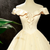 Champagne Tulle Off the Shoulder Flower Quinceanera Dress
