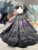 Black Ball Gown Tulle Sweetheart Beading Prom Dress