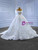 White Tulle Straps 3D Flower Wedding Dress