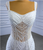 White Mermaid Tulle Straps Beading Wedding Dress