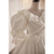 White Ball Gown Satin Puff Sleeve Wedding Dress