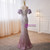 Purple Mermaid Sequins Off the Shoulder Prom Dress