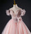 Pink Tulle Off the Shoulder Beading Flower Quinceanera Dress