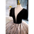 Black Velvet Short Sleeve Quinceanera Dress