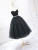 Black Tulle Sequins Sweetheart Homecoming Dress