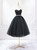 Black Tulle Sequins Sweetheart Homecoming Dress