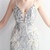 Apricot Silver Sequins Straps Feather Party Dress