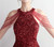 In Stock:Ship in 48 Hours Burgundy Sequins Beading Split Party Dress