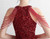 In Stock:Ship in 48 Hours Burgundy Sequins Beading Split Party Dress