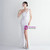 In Stock:Ship in 48 Hours White Mermaid Sequins Beading Party Dress