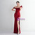 In Stock:Ship in 48 Hours Burgundy Split Party Dress