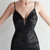 In Stock:Ship in 48 Hours Black Mermaid Sequins Straps Party Dress