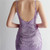 In Stock:Ship in 48 Hours Purple Mermaid Sequins Straps Party Dress