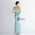 In Stock:Ship in 48 Hours Mint Green Mermaid Sequins Straps Party Dress