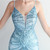 In Stock:Ship in 48 Hours Sky Blue Mermaid Sequins Straps Party Dress