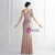 In Stock:Ship in 48 Hours Gold Sequins One Shoulder Pleats Party Dress