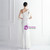 In Stock:Ship in 48 Hours White Sequins One Shoulder Pleats Party Dress