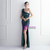 In Stock:Ship in 48 Hours Green Sequins One Shoulder Pleats Party Dress